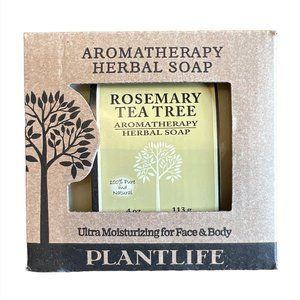 NEW Plantlife 4 oz Aromatherapy Herbal Bar Soap Rosemary Tea Tree